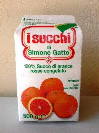Simone　Gatto　冷凍ブラッドオレンジジュース(500ml×12本入り)
