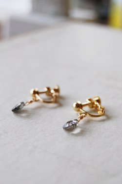 画像3: herbário　【天然石】ブラックルチルインクォーツのイヤリング【ピアスに変更可能】