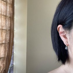 画像6: herbário　【天然石】ブラックルチルインクォーツのイヤリング【ピアスに変更可能】