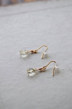 画像6: herbário【天然石】レモンクォーツのイヤリング【ピアスに変更可能】