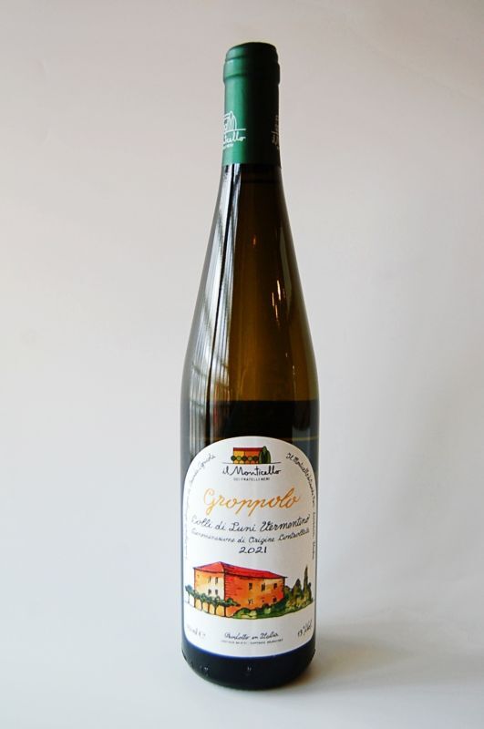 白・辛口　イル・モンティチェッロ　グロッポロ コッリ・ディ・ルーニ・ヴェルメンティーノ2021(750ml)
