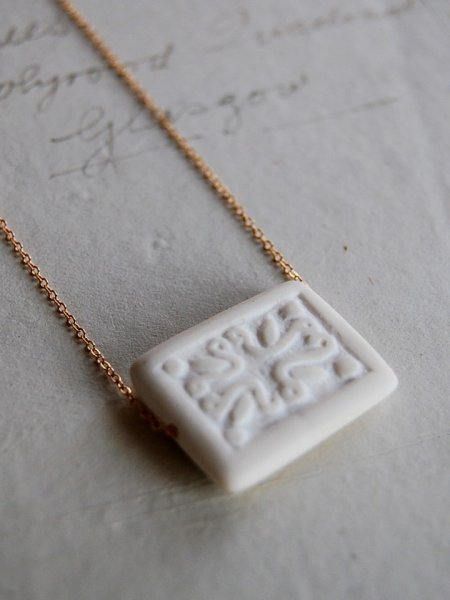 画像2: herbário ネックレス white tile (2)