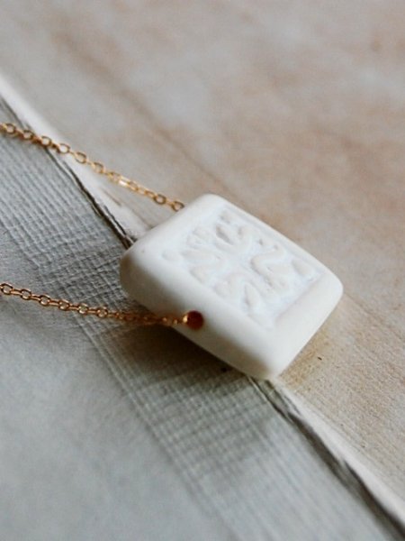 画像3: herbário ネックレス white tile (3)