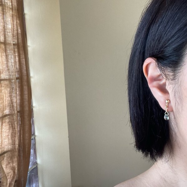 画像5: herbário【天然石・希少】アフガンペリドットのイヤリング【ピアスに変更可能】 (5)