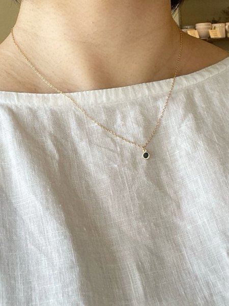 画像3: herbário　【天然石】ロンドンブルートパーズのネックレス（14KGF） (3)